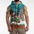 F Caw F Raven Santa Sleeveless Hoodie Funny Christmas - Wonder Print Shop