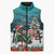 F Caw F Raven Santa Sleeveless Puffer Jacket Funny Christmas - Wonder Print Shop