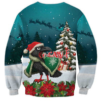 F Caw F Raven Santa Sweatshirt Funny Christmas - Wonder Print Shop