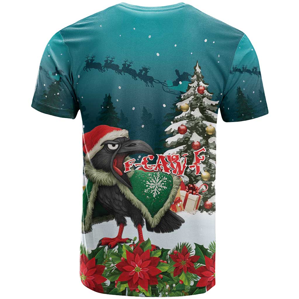 F Caw F Raven Santa T Shirt Funny Christmas - Wonder Print Shop