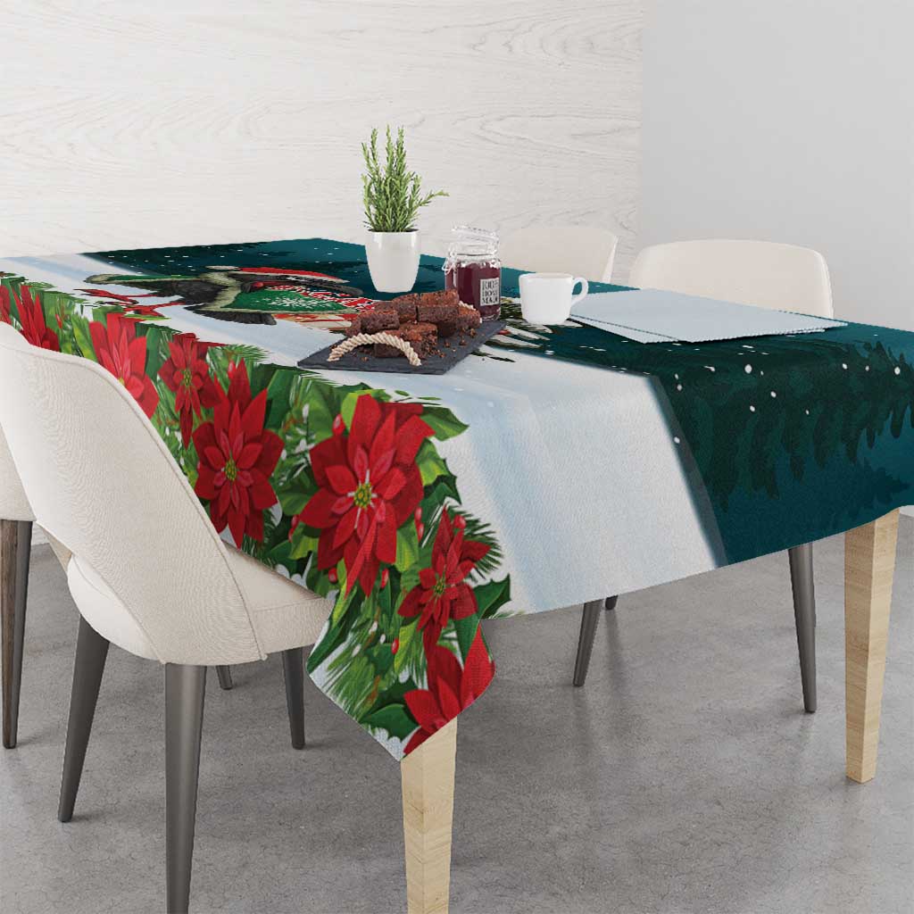 F Caw F Raven Santa Tablecloth Funny Christmas - Wonder Print Shop