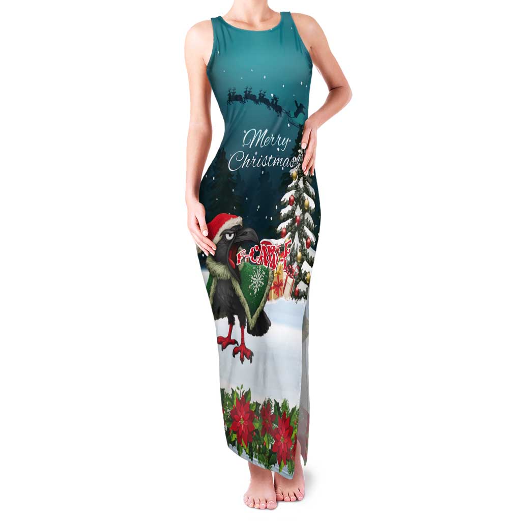F Caw F Raven Santa Tank Maxi Dress Funny Christmas - Wonder Print Shop