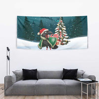F Caw F Raven Santa Tapestry Funny Christmas - Wonder Print Shop