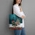 F Caw F Raven Santa Tote Bag Funny Christmas - Wonder Print Shop