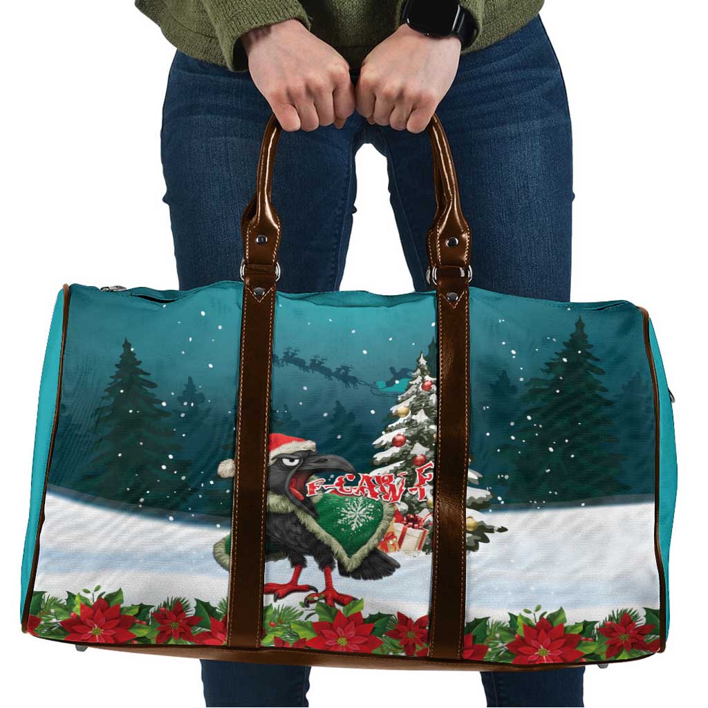 F Caw F Raven Santa Travel Bag Funny Christmas - Wonder Print Shop