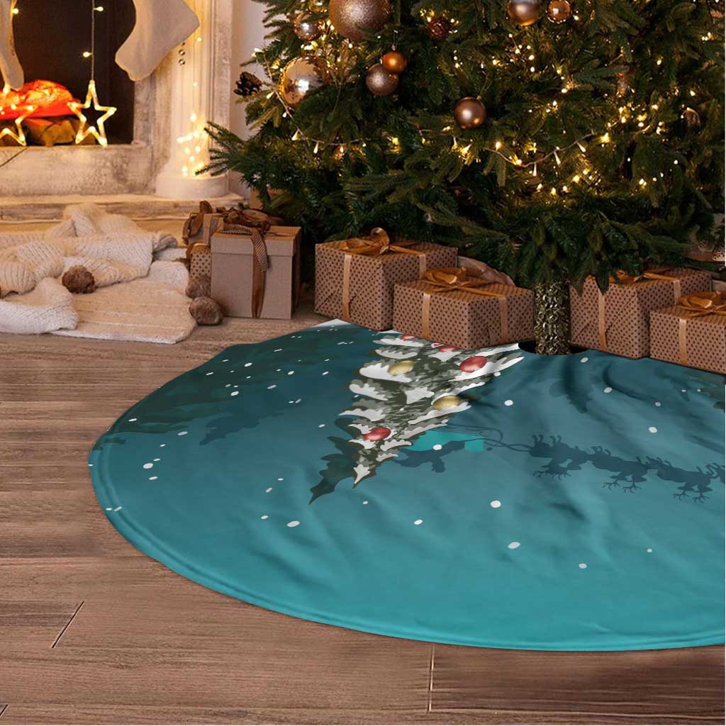 F Caw F Raven Santa Tree Skirt Funny Christmas - Wonder Print Shop