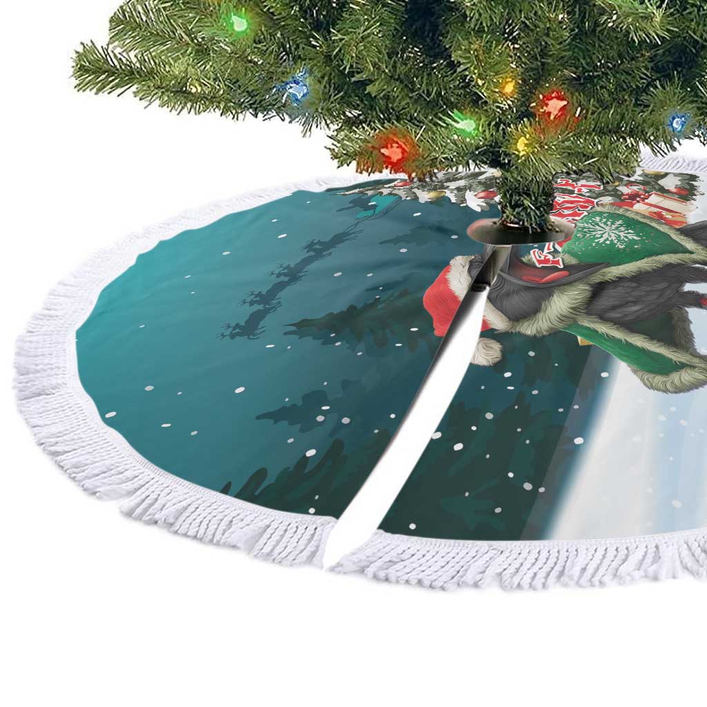 F Caw F Raven Santa Tree Skirt Funny Christmas - Wonder Print Shop