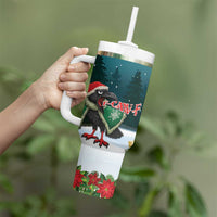F Caw F Raven Santa Tumbler With Handle Funny Christmas - Wonder Print Shop