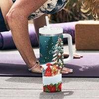 F Caw F Raven Santa Tumbler With Handle Funny Christmas - Wonder Print Shop