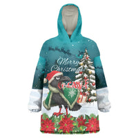 F Caw F Raven Santa Wearable Blanket Hoodie Funny Christmas - Wonder Print Shop