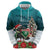 F Caw F Raven Santa Zip Hoodie Funny Christmas - Wonder Print Shop