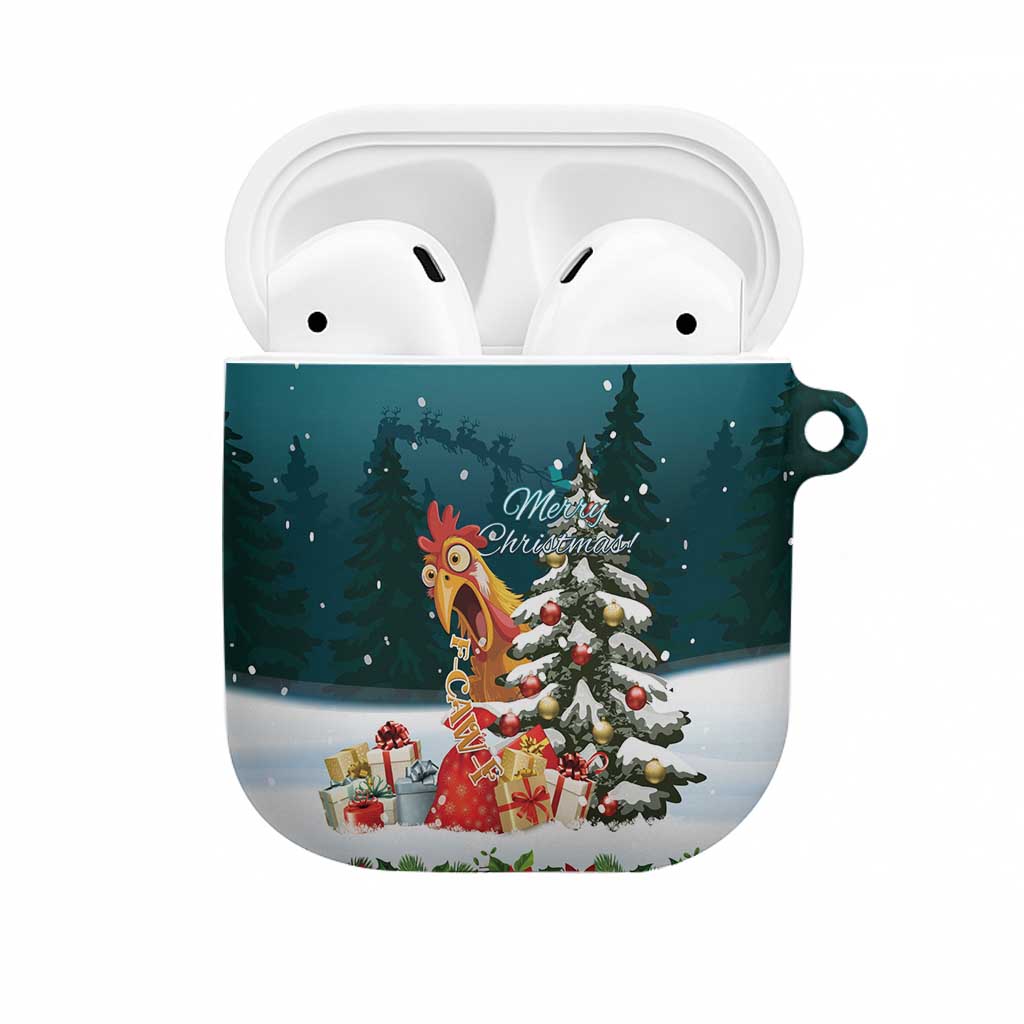 F Caw F Chicken AirPods Case Funny Christmas - Wonder Print Shop