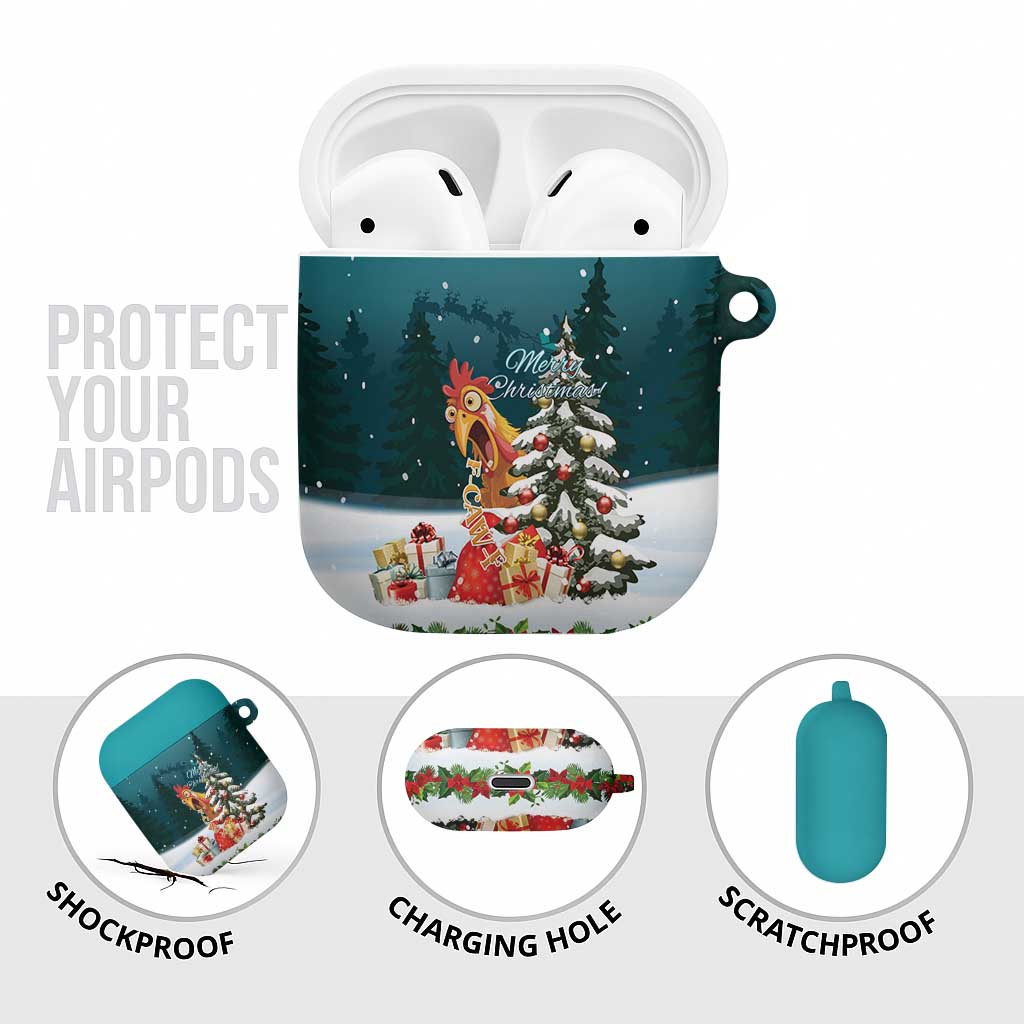 F Caw F Chicken AirPods Case Funny Christmas - Wonder Print Shop