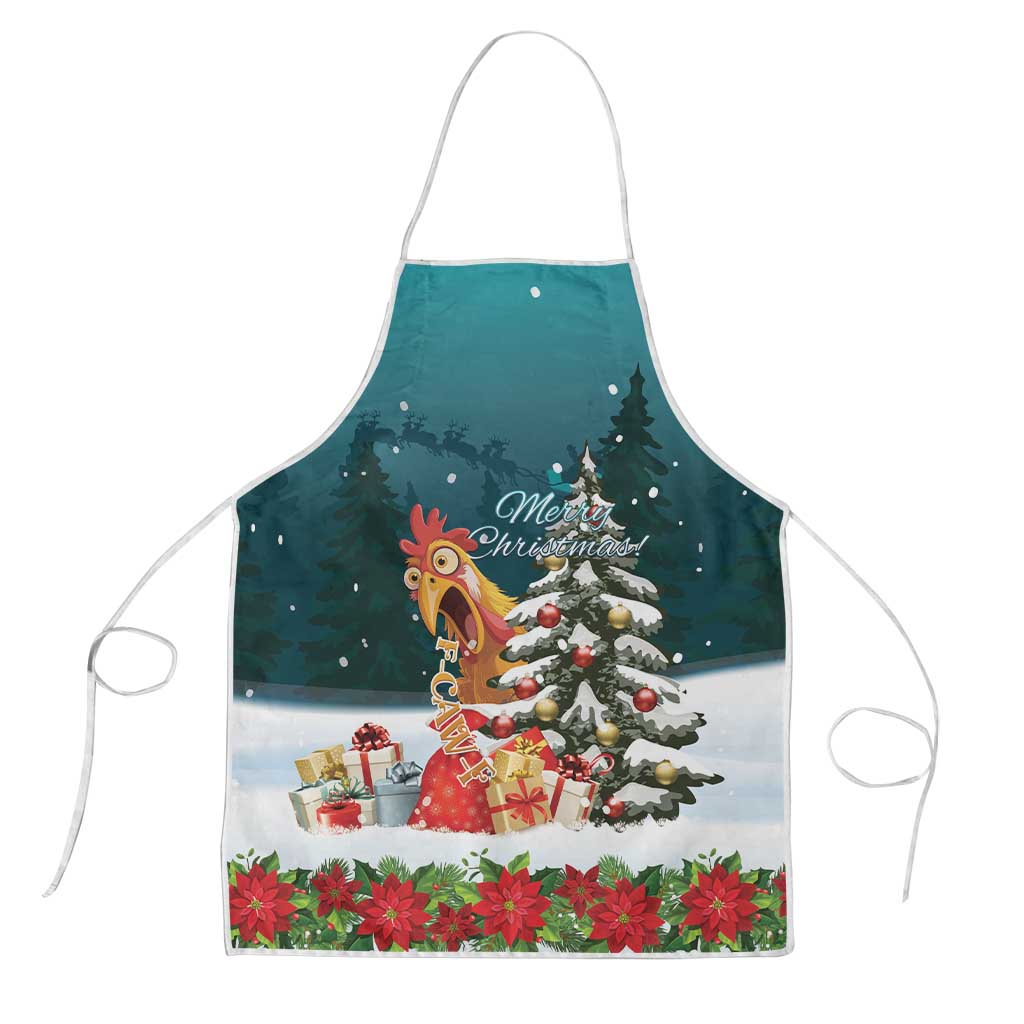 F Caw F Chicken Apron Funny Christmas - Wonder Print Shop