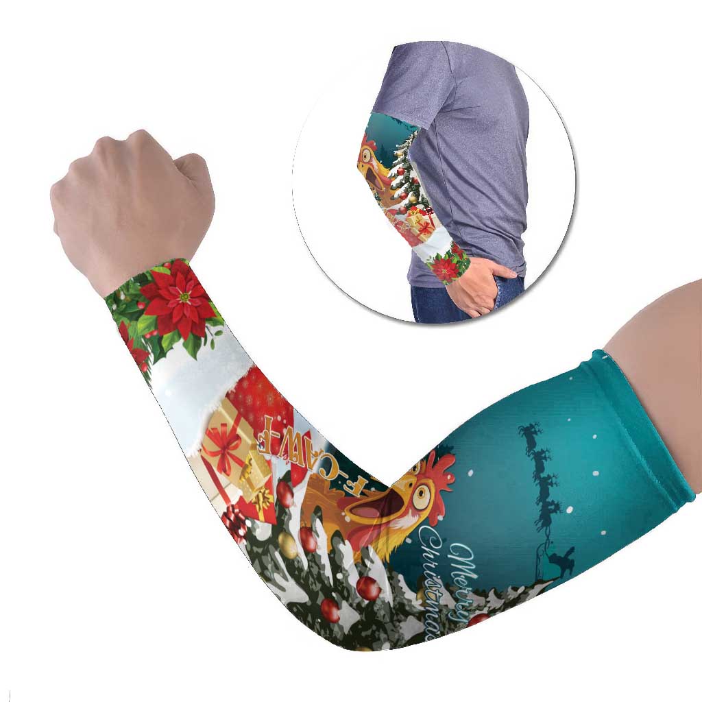 F Caw F Chicken Arm Sleeves Funny Christmas - Wonder Print Shop