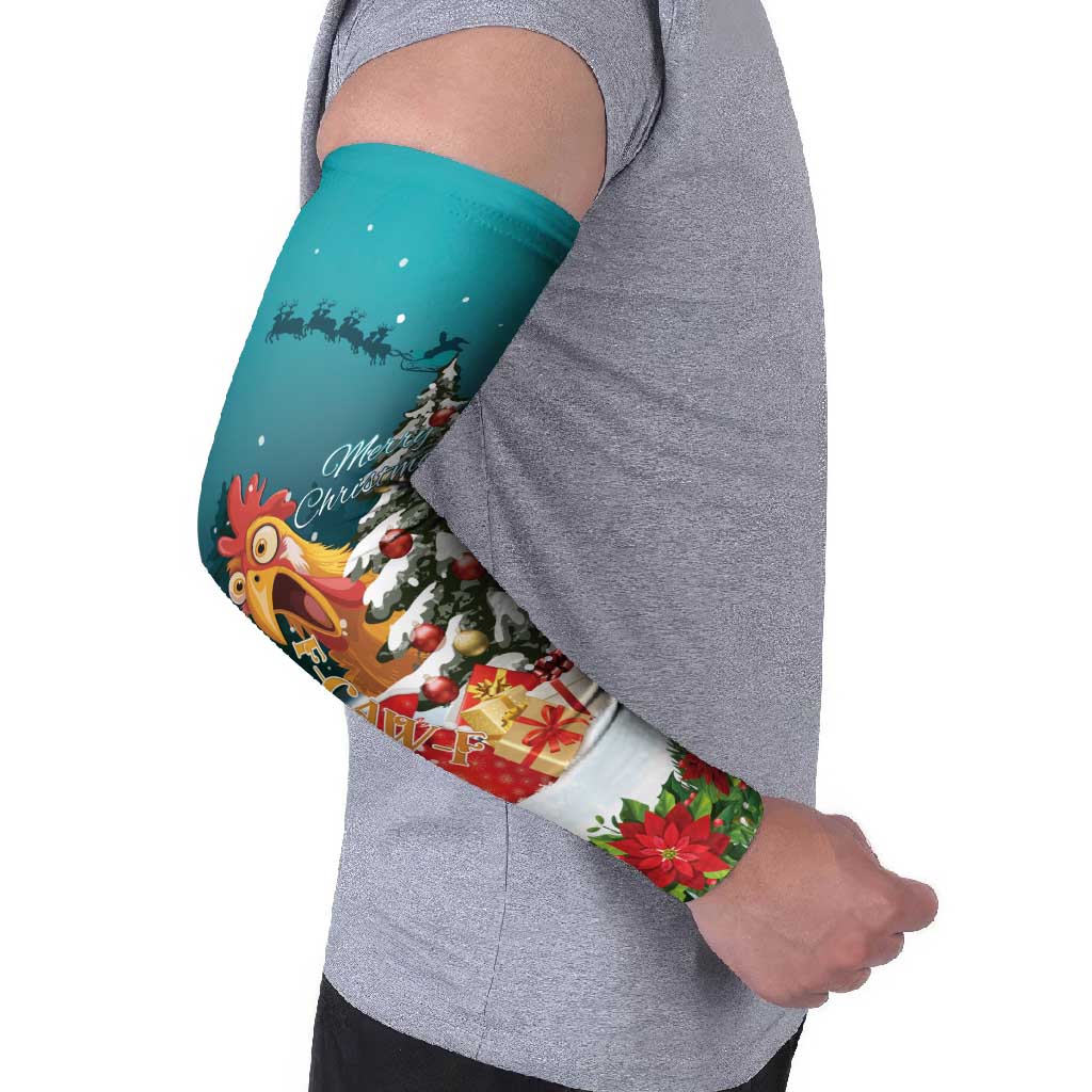 F Caw F Chicken Arm Sleeves Funny Christmas - Wonder Print Shop