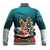 F Caw F Chicken Baseball Jacket Funny Christmas - Wonder Print Shop