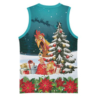 F Caw F Chicken Basketball Jersey Funny Christmas - Wonder Print Shop