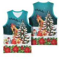F Caw F Chicken Basketball Jersey Funny Christmas - Wonder Print Shop