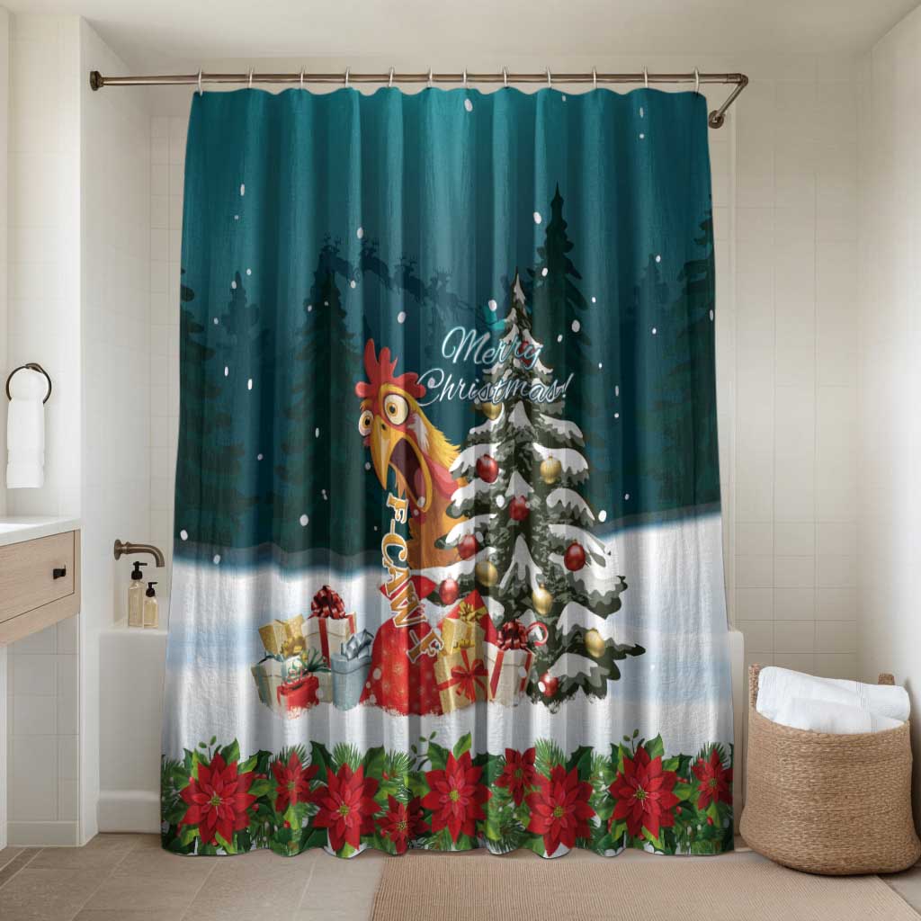F Caw F Chicken Bathroom Set Funny Christmas - Wonder Print Shop