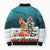 F Caw F Chicken Bomber Puffer Jacket Funny Christmas - Wonder Print Shop