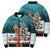 F Caw F Chicken Bomber Puffer Jacket Funny Christmas - Wonder Print Shop
