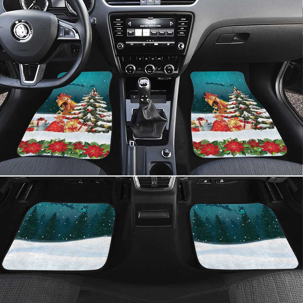 F Caw F Chicken Car Mats Funny Christmas - Wonder Print Shop