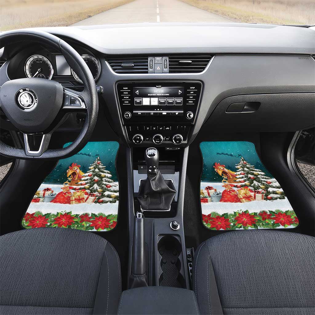 F Caw F Chicken Car Mats Funny Christmas - Wonder Print Shop
