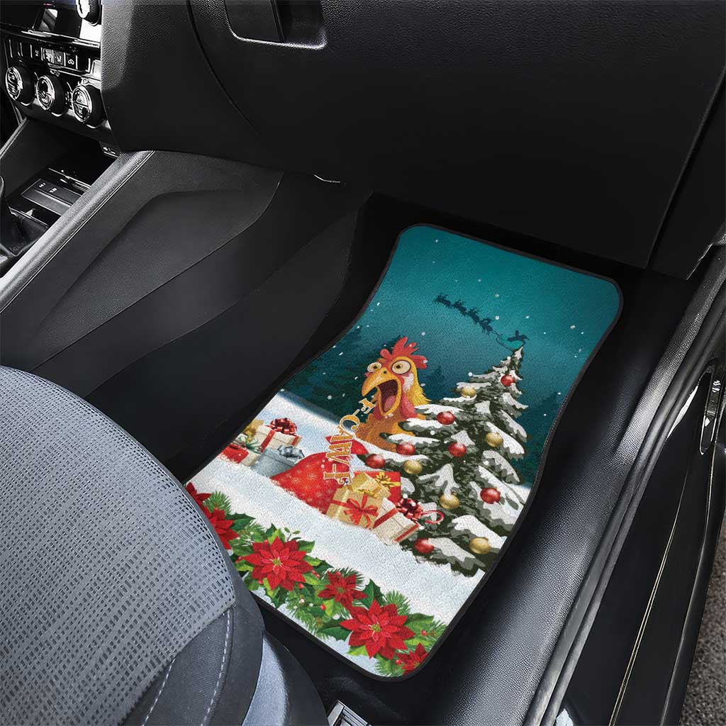 F Caw F Chicken Car Mats Funny Christmas - Wonder Print Shop