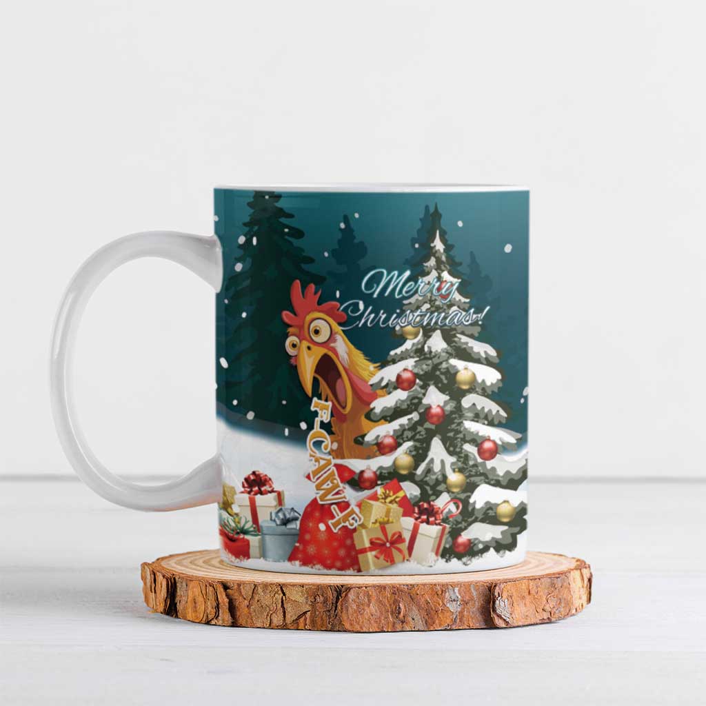F Caw F Chicken Ceramic Mug Funny Christmas - Wonder Print Shop
