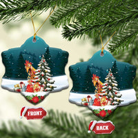 F Caw F Chicken Ceramic Ornament Funny Christmas - Wonder Print Shop