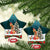 F Caw F Chicken Ceramic Ornament Funny Christmas - Wonder Print Shop