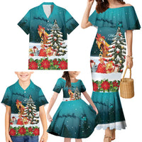 F Caw F Chicken Family Matching Mermaid Dress and Hawaiian Shirt Funny Christmas - Wonder Print Shop