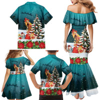 F Caw F Chicken Family Matching Mermaid Dress and Hawaiian Shirt Funny Christmas - Wonder Print Shop