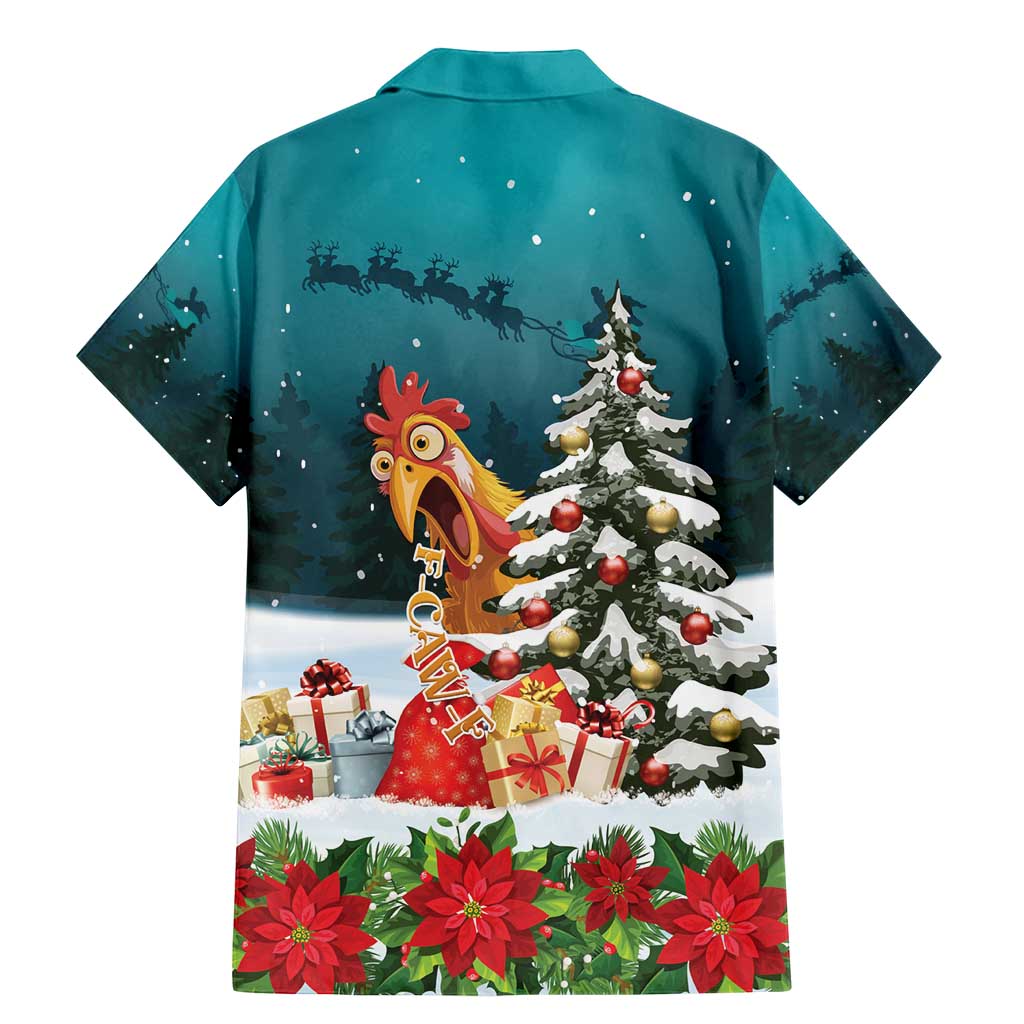 F Caw F Chicken Family Matching Mermaid Dress and Hawaiian Shirt Funny Christmas - Wonder Print Shop