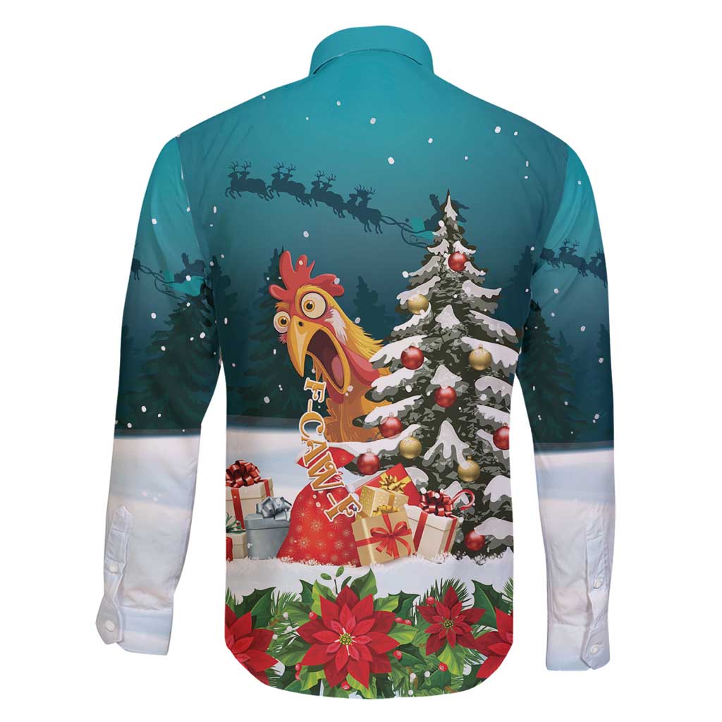 F Caw F Chicken Family Matching Mermaid Dress and Hawaiian Shirt Funny Christmas - Wonder Print Shop