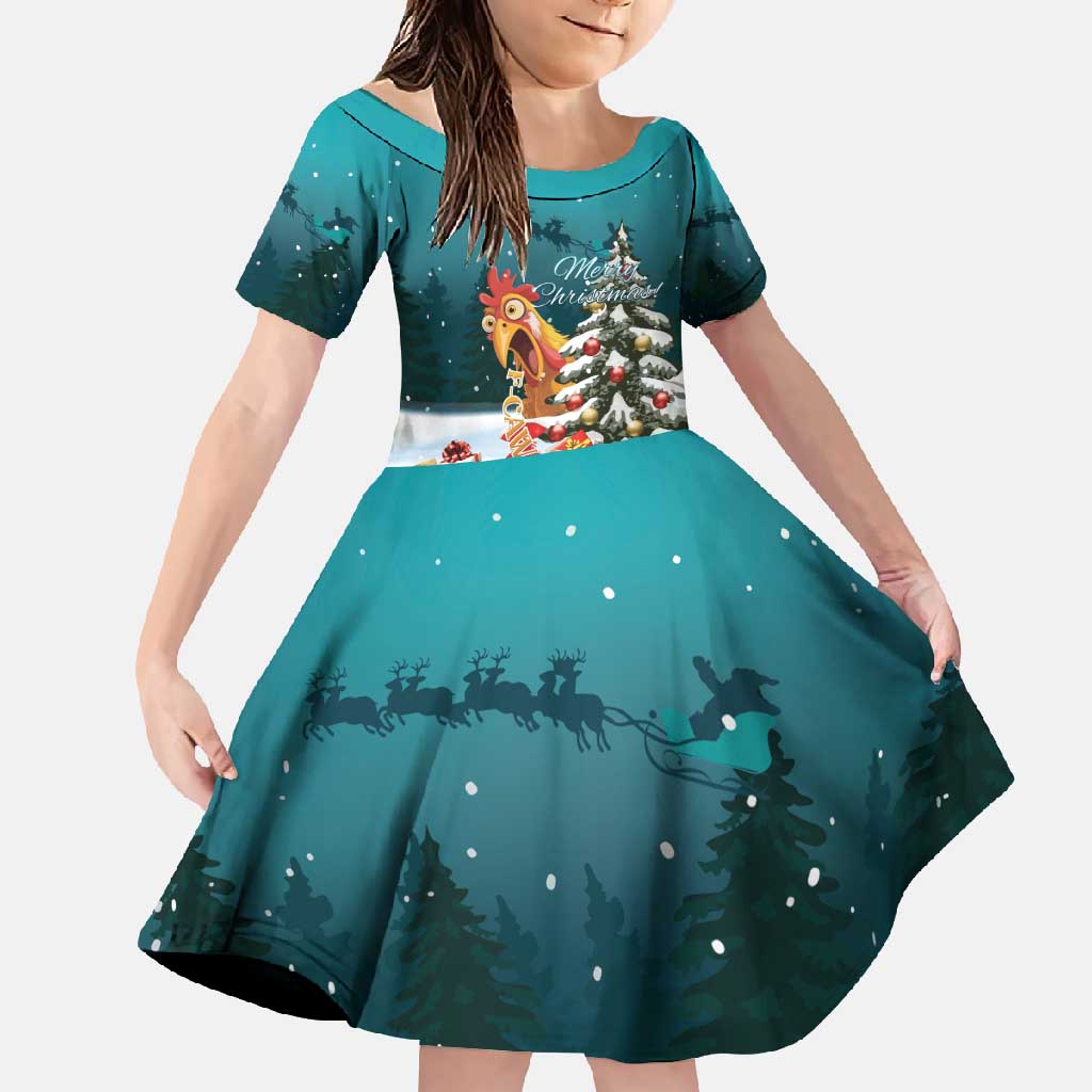 F Caw F Chicken Family Matching Off Shoulder Maxi Dress and Hawaiian Shirt Funny Christmas - Wonder Print Shop