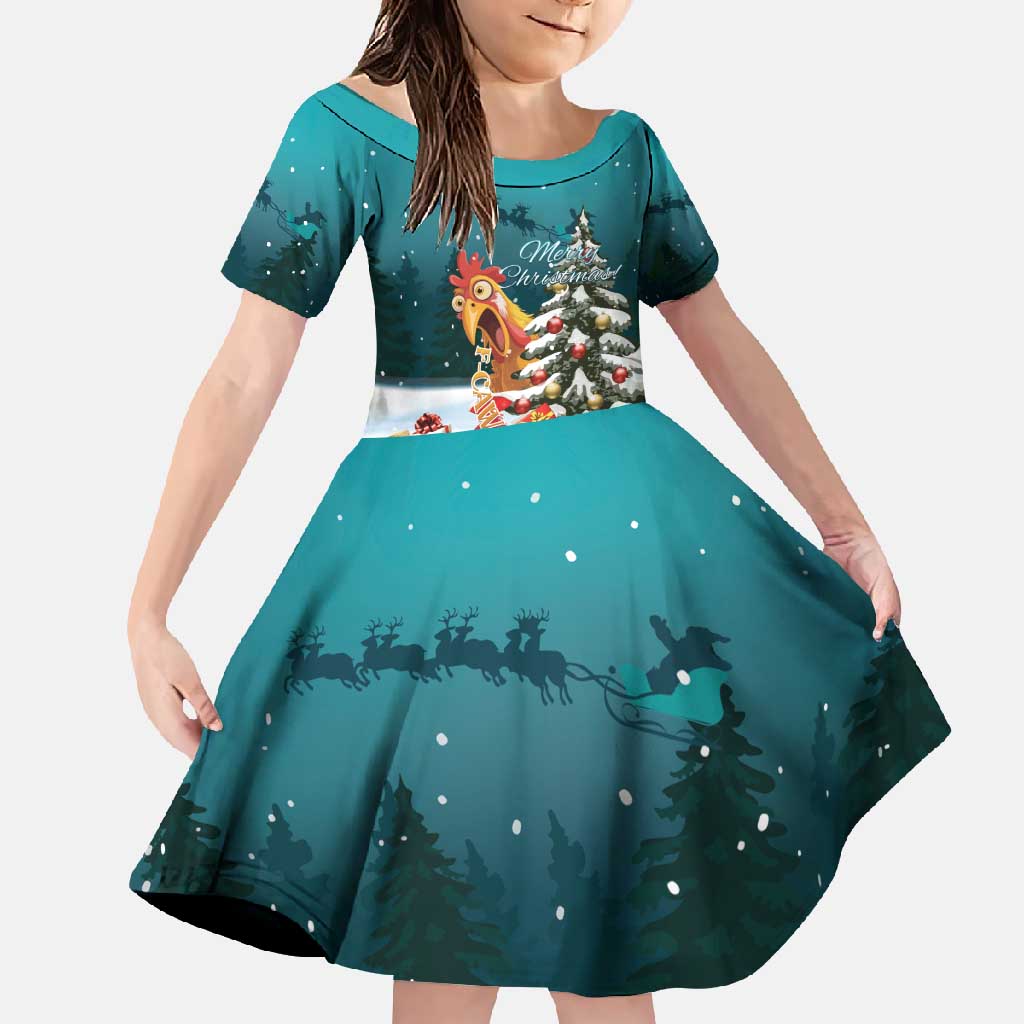 F Caw F Chicken Family Matching Summer Maxi Dress and Hawaiian Shirt Funny Christmas - Wonder Print Shop
