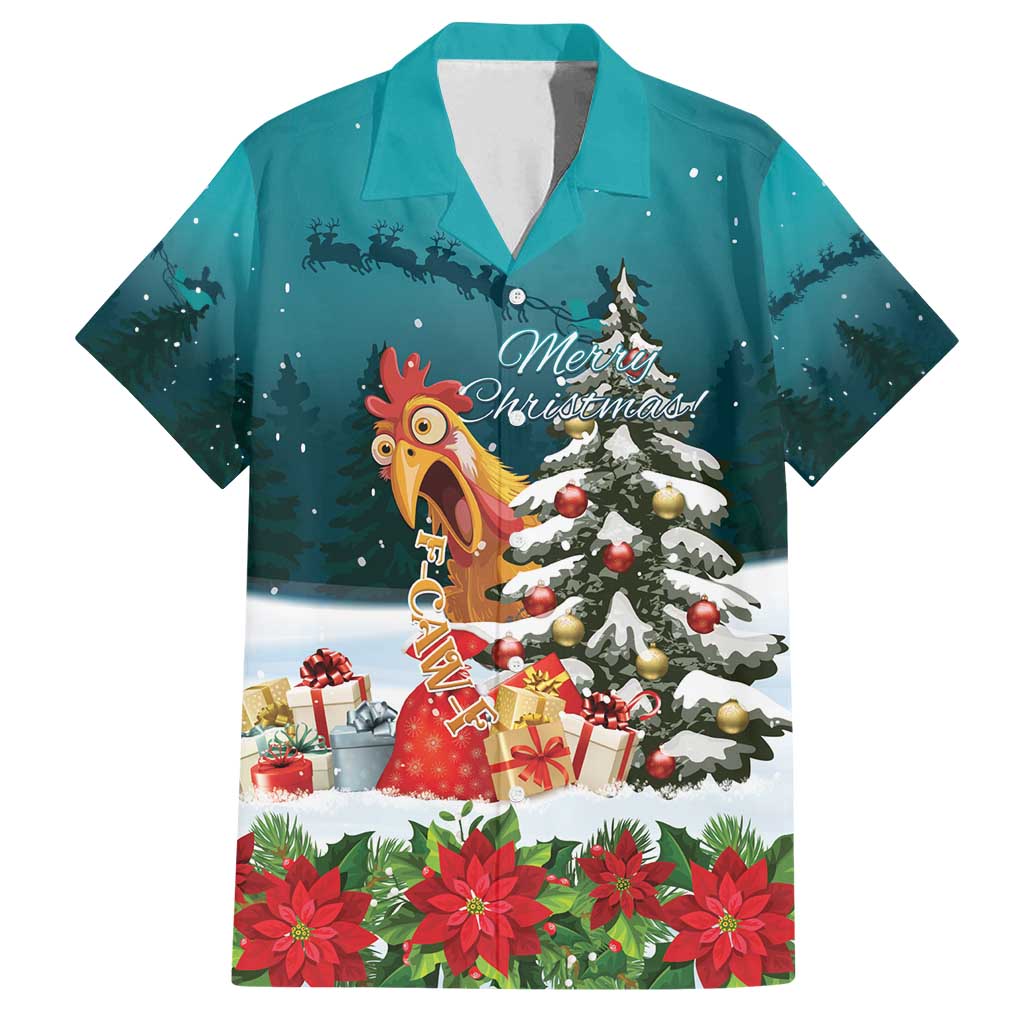 F Caw F Chicken Family Matching Summer Maxi Dress and Hawaiian Shirt Funny Christmas - Wonder Print Shop