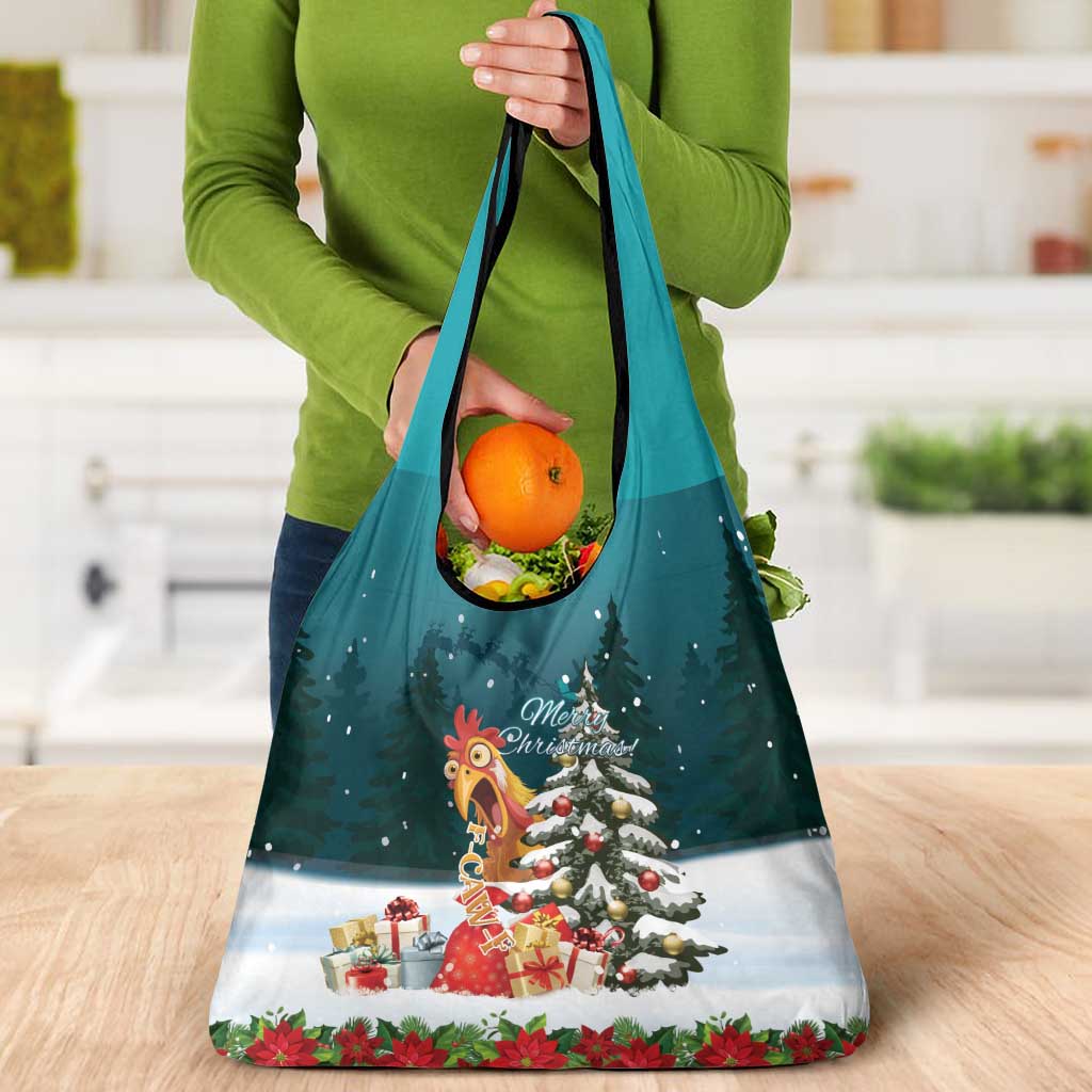 F Caw F Chicken Grocery Bag Funny Christmas - Wonder Print Shop