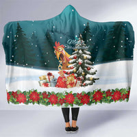 F Caw F Chicken Hooded Blanket Funny Christmas - Wonder Print Shop