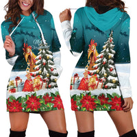 F Caw F Chicken Hoodie Dress Funny Christmas - Wonder Print Shop