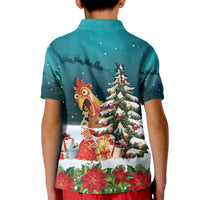 F Caw F Chicken Kid Polo Shirt Funny Christmas - Wonder Print Shop