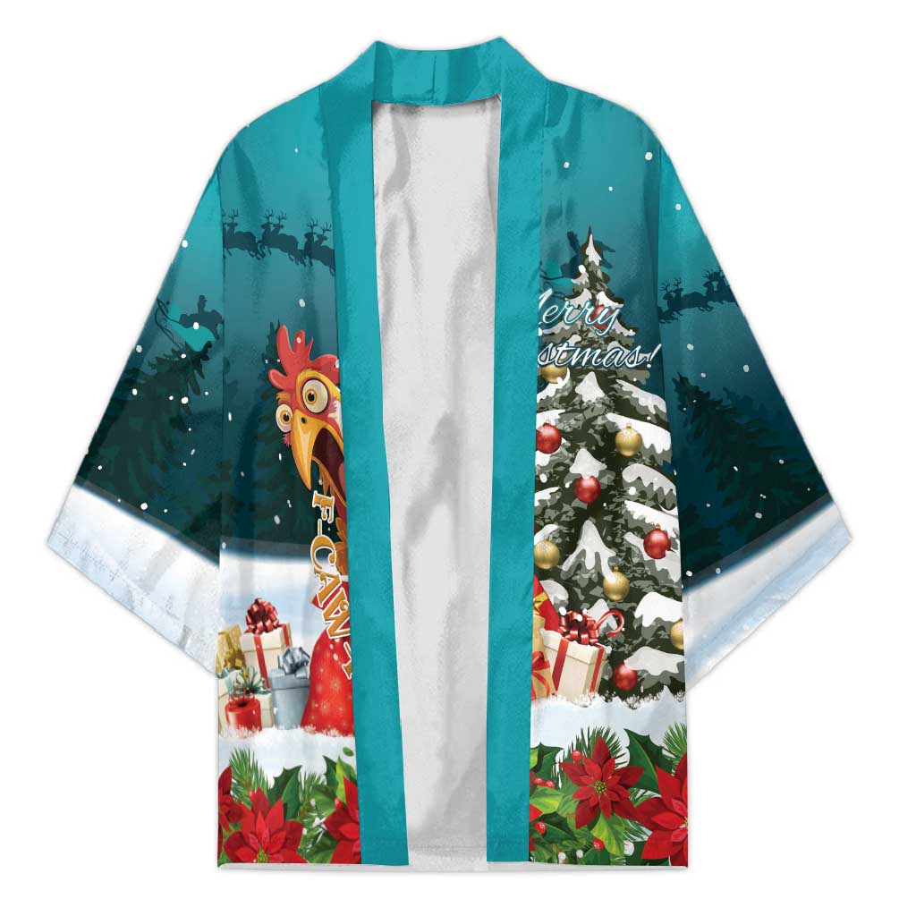 F Caw F Chicken Kimono Funny Christmas - Wonder Print Shop