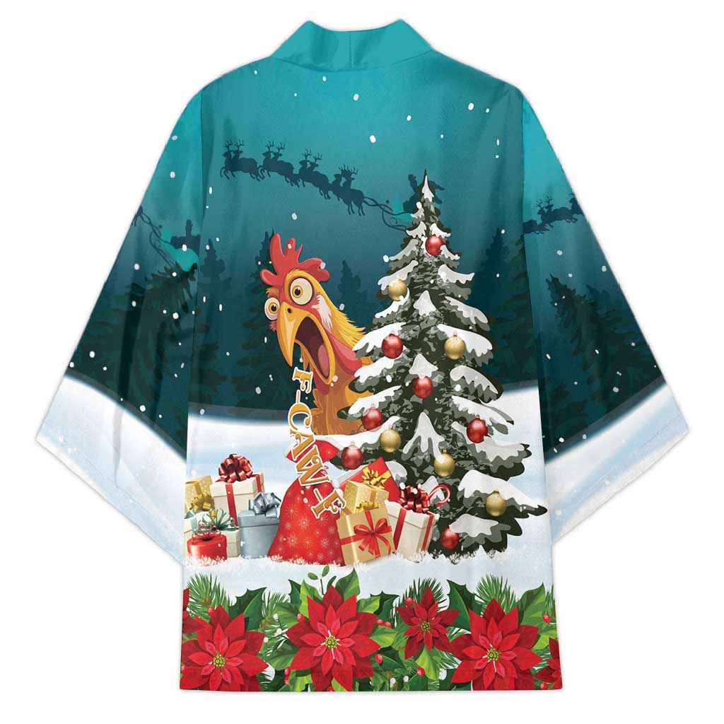 F Caw F Chicken Kimono Funny Christmas - Wonder Print Shop