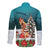 F Caw F Chicken Long Sleeve Button Shirt Funny Christmas - Wonder Print Shop