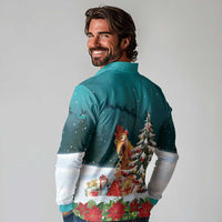 F Caw F Chicken Long Sleeve Polo Shirt Funny Christmas - Wonder Print Shop