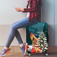 F Caw F Chicken Luggage Cover Funny Christmas - Wonder Print Shop