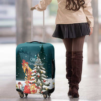 F Caw F Chicken Luggage Cover Funny Christmas - Wonder Print Shop