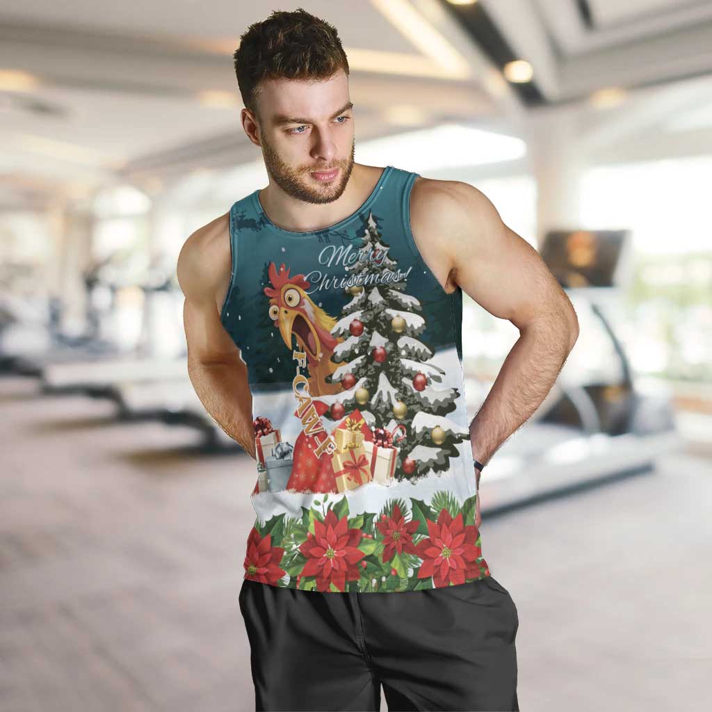 F Caw F Chicken Men Tank Top Funny Christmas - Wonder Print Shop